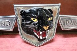 VINTAGE LAYLAND BLACK PANTHER BUS BADGE
