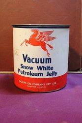 Vacuum Snow White Petroleum Jelly 5lb Tin Vacuum Snow White Petroleum Jelly 5lb Tin