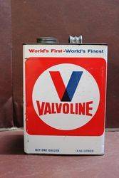 Valvoline One Gallon Motor Oil Tin 