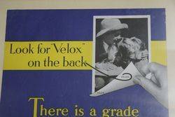 Velox Cardboard Advertising Sign 