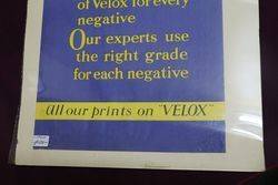 Velox Cardboard Advertising Sign 