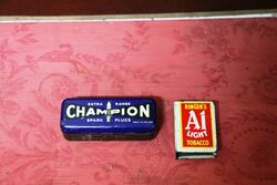 Very Clean Vintage Champion Spark Plug Tin. Very Clean Vintage Champion Spark Plug Tin.