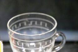 Victorian Etched Custard Cup