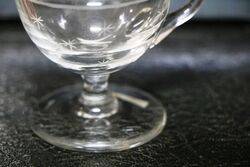 Victorian Etched Custard Cup