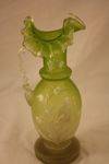 Victorian Green Mary Gregory Jug