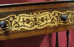 Victorian Inlaid Rosewood Wot Not