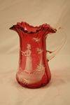 Victorian Ruby Mary Gregory Jug