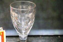 Victorian Thumb Cut Bowl Sherry Glass 