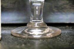 Victorian Thumb Cut Bowl Sherry Glass 