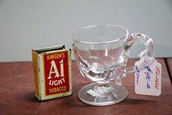 Victorian Thumb Cut Glass Custard Cup 
