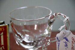 Victorian Thumb Cut Glass Custard Cup 