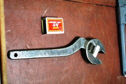 Vintage 12in Curved Adjustable Wrench. 