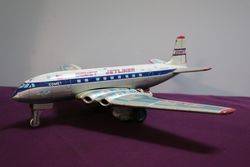 Vintage 1950and39s De Havilland Comet Jetliner Lithographed Friction Powered Toy