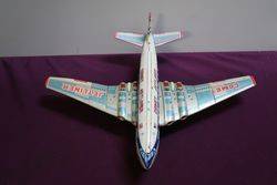 Vintage 1950and39s De Havilland Comet Jetliner Lithographed Friction Powered Toy