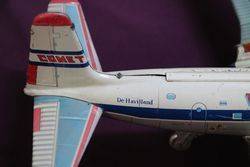 Vintage 1950and39s De Havilland Comet Jetliner Lithographed Friction Powered Toy