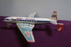 Vintage 1950and39s De Havilland Comet Jetliner Lithographed Friction Powered Toy