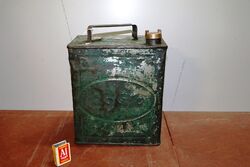 Vintage 2 Gallon Running Board Can for Early Esso