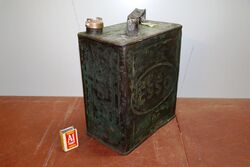 Vintage 2 Gallon Running Board Can for Early Esso