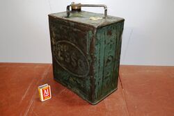 Vintage 2 Gallon Running Board Can for Early Esso
