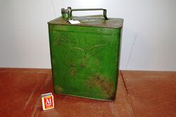 Vintage 2 Gallon Running Board Can for Early Shell Aviation 