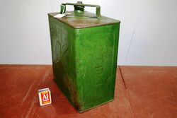 Vintage 2 Gallon Running Board Can for Early Shell Aviation 