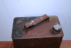 Vintage 2 Gallon Running Board Can for Early Shell Motor Spirit