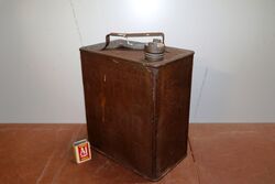Vintage 2 Gallon Running Board Can for Early Shell Motor Spirit