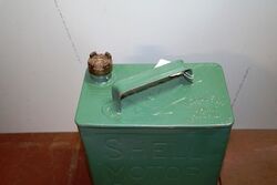 Vintage 2 Gallon Running Board Can for Early Shell Motor Spirit