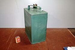 Vintage 2 Gallon Running Board Can for Early Shell Motor Spirit