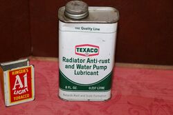 Vintage 8oz Texaco Radiator Anti Rust Tin.