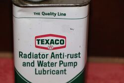 Vintage 8oz Texaco Radiator Anti Rust Tin