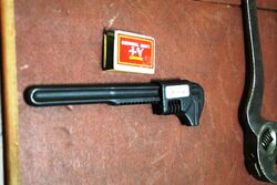Vintage 9in Herbrand Adjustable Wrench.