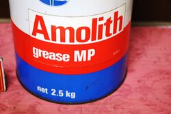 Vintage AMOCO Amolith MP 25kg Grease Tin