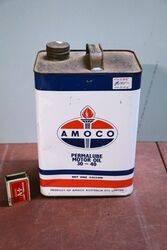 Vintage AMOC Permalube Motor Oil 30-40, 1gal Tin.