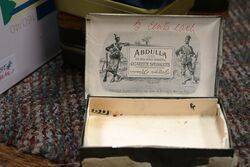 Vintage Abdulla Cigarette Tin Paper Label 