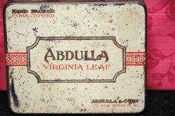 Vintage Abdulla Virginia Leaf Cigarette Tin
