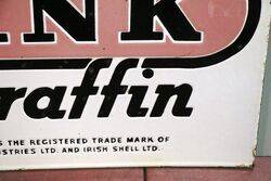 Vintage Aladdin Pink Paraffin Double Sided Enamel Sign 