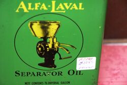 Vintage AlfaLaval Separator Oil 12 gallon Tin