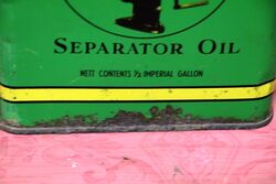 Vintage AlfaLaval Separator Oil 12 gallon Tin