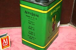 Vintage AlfaLaval Separator Oil 12 gallon Tin