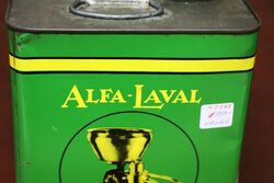 Vintage AlfaLaval Separator Oil Pictorial 1gal Tin