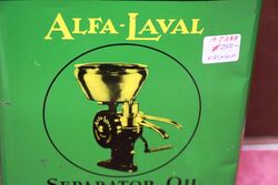 Vintage AlfaLaval Separator Oil Pictorial 1gal Tin