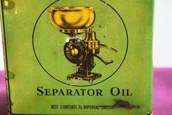 Vintage AlfaLaval Separator Oil Tin