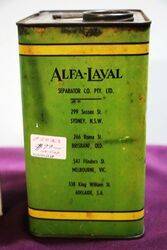 Vintage AlfaLaval Separator Oil Tin