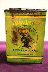 Vintage AlfaLaval Separator Oil Tin