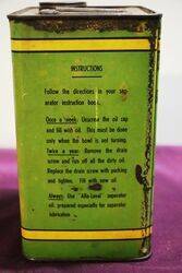 Vintage AlfaLaval Separator Oil Tin