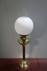 Vintage All Brass Double Burner Oil Lamp. #