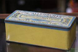 Vintage Allenburys Glycerine and Black Currant Pastilles Tin 