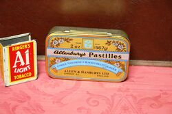 Vintage Allenburys Pastilles 2oz Tin.