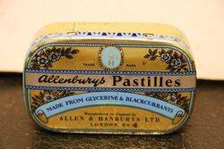 Vintage Allenburys Pastilles Tin. #
